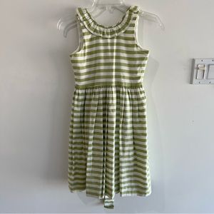 Papo D’Anjo Girls Striped Linen Dress